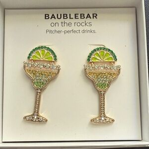 BaubleBar Lime Cocktail Earrings